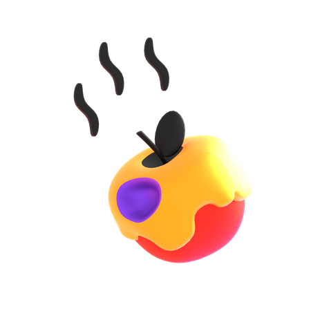 Halloween Apple  3D Icon