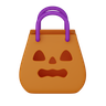 halloween basket 3d logo