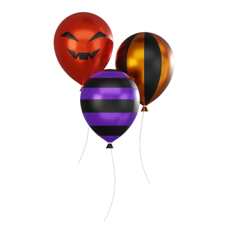 Halloweenballon  3D Icon