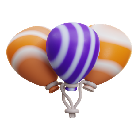 Halloweenballon  3D Icon