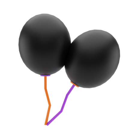 Halloweenballon  3D Illustration