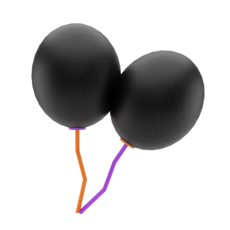 Halloweenballon  3D Illustration