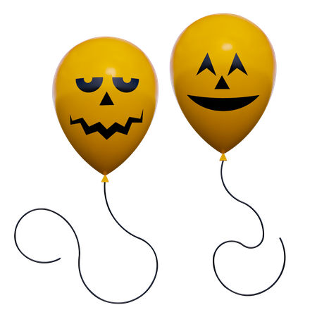 Halloweenballon  3D Icon