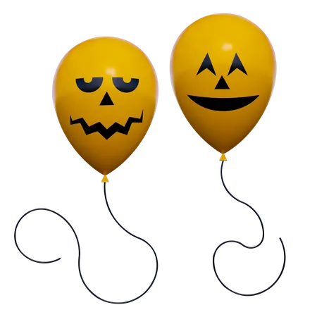 Halloweenballon  3D Icon