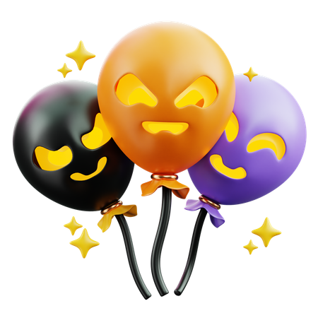 Halloween ballons  3D Icon