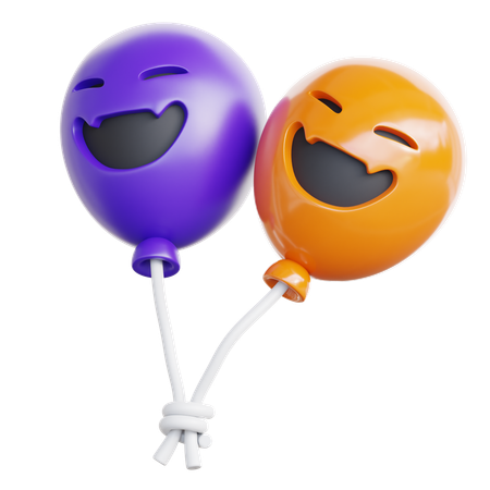 Halloween Balloon  3D Icon