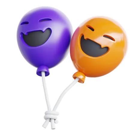 Halloween Balloon  3D Icon