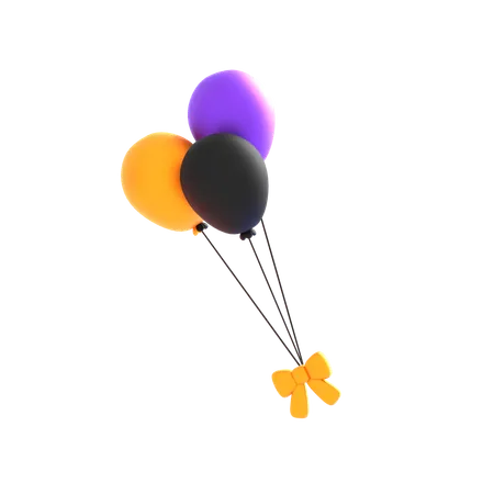 Halloween Balloon  3D Icon