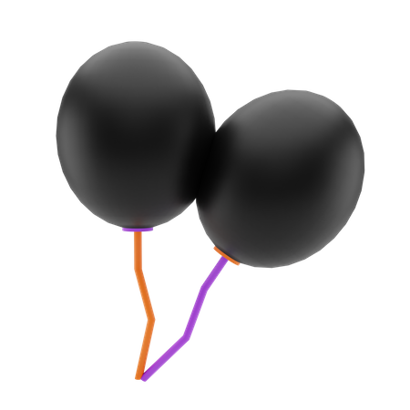 Halloween Balloon 3D Illustration