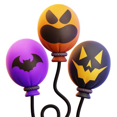 HALLOWEEN BALLOONS  3D Icon