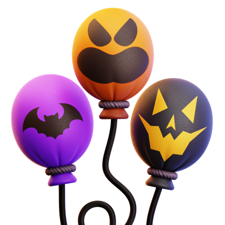 HALLOWEEN BALLOONS  3D Icon