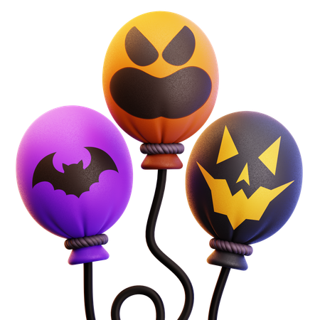 HALLOWEEN BALLOONS  3D Icon