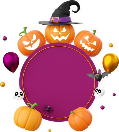 Halloween Banner  3D Icon