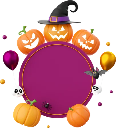 Halloween Banner  3D Icon
