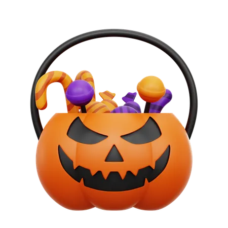 Halloween Basket  3D Icon