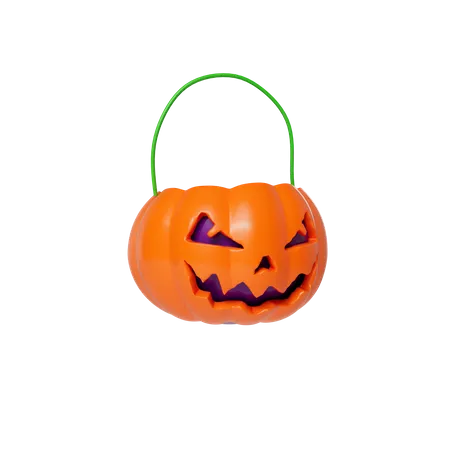 Halloween Basket  3D Icon