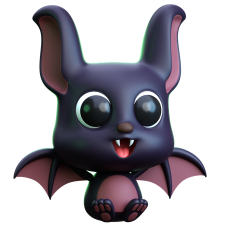 Halloween Bat  3D Icon