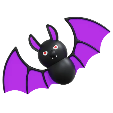 Bat 3 D Icon Halloween Illustration 3D Icon