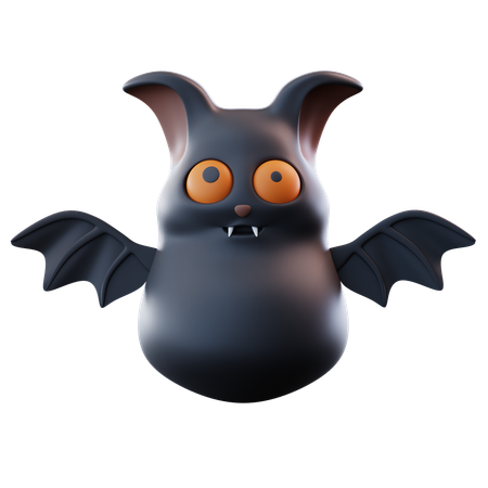 ハロウィンコウモリ  3D Icon