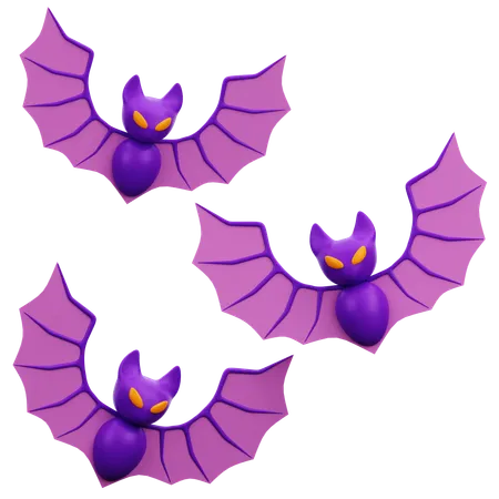 Halloween Bat  3D Icon