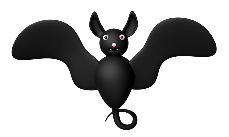 Halloween Bat  3D Icon