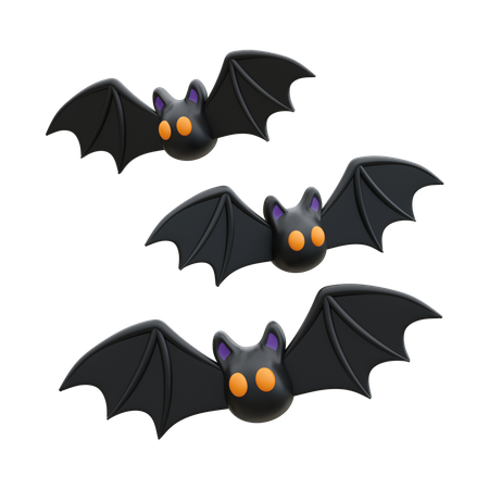 Halloween Bat  3D Icon