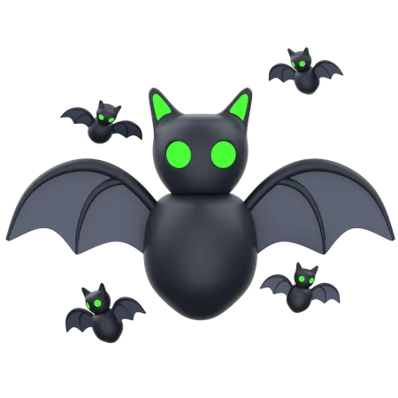 Halloween Bat  3D Icon