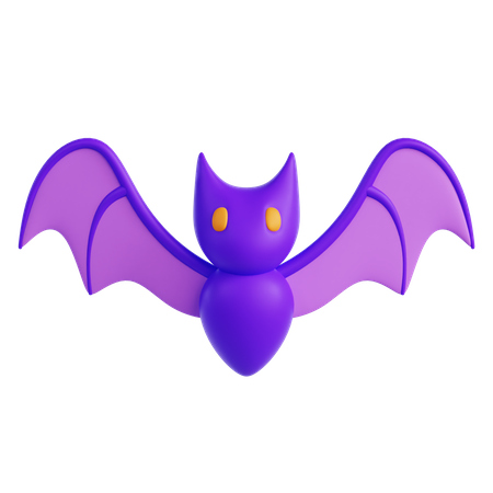 Halloween Bat  3D Icon