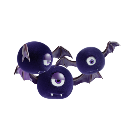 Halloween Bat  3D Icon