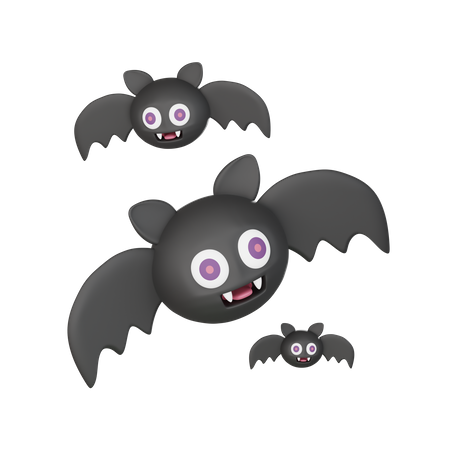 Halloween Bat  3D Icon