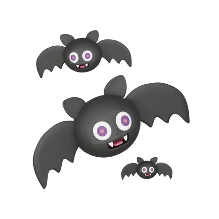 Halloween Bat  3D Icon