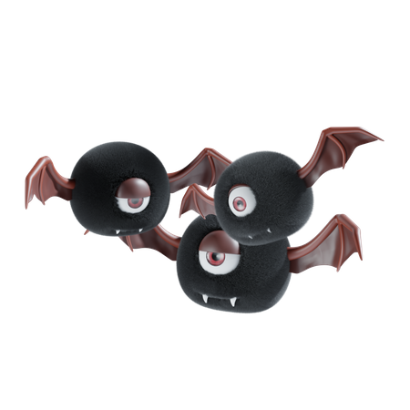 Halloween Bat  3D Icon