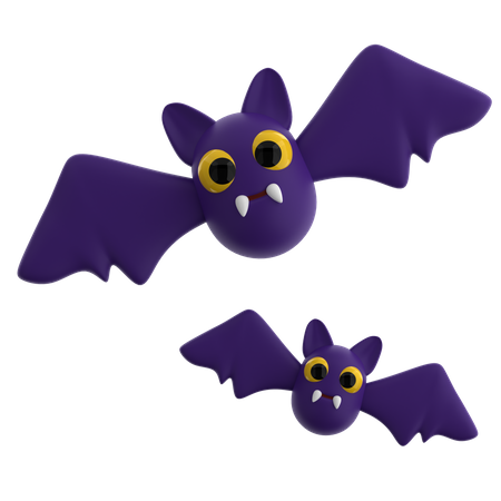 Halloween Bat  3D Icon