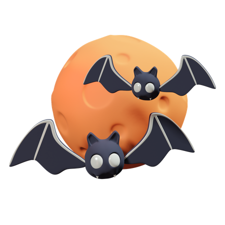 Halloween Bat  3D Icon