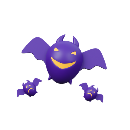 Halloween Bat  3D Icon