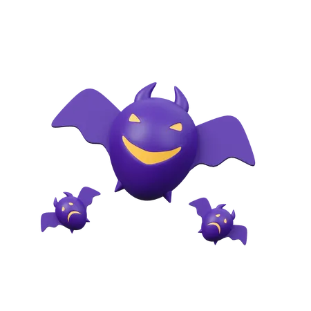 Halloween Bat  3D Icon