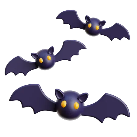 Halloween Bat  3D Icon