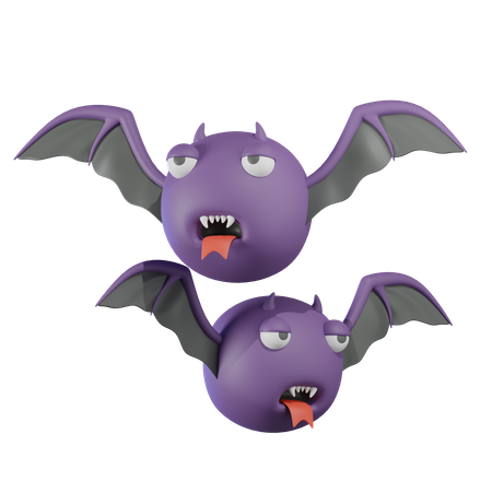 Halloween Bat  3D Icon