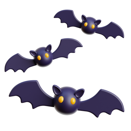Halloween Bat  3D Icon