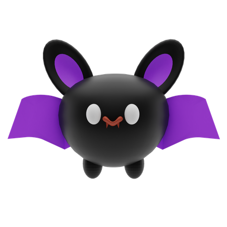 Halloween Bat  3D Illustration