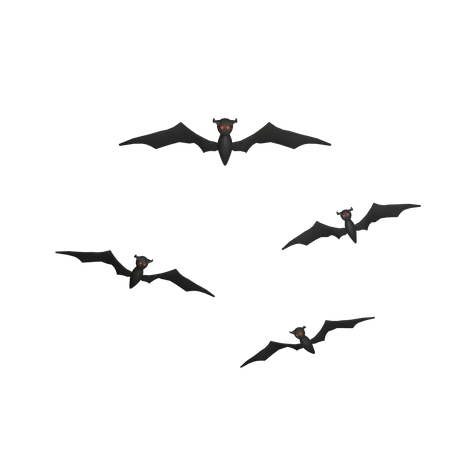 Halloween Bat  3D Illustration