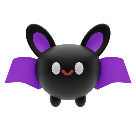 Halloween Bat 3D Illustration