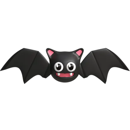 3 D Bat Icon For Halloween Design 3D Icon