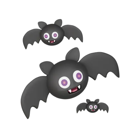 3 D Illustrations For Halloween Happy Halloween Bat Icon 3D Icon