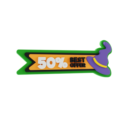 Halloween Best Offer  3D Sticker