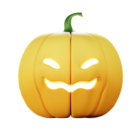 Halloween böse kürbis  3D Icon