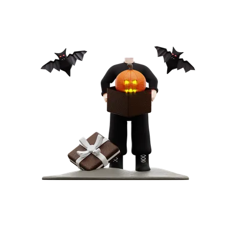 Halloween Boy  3D Illustration