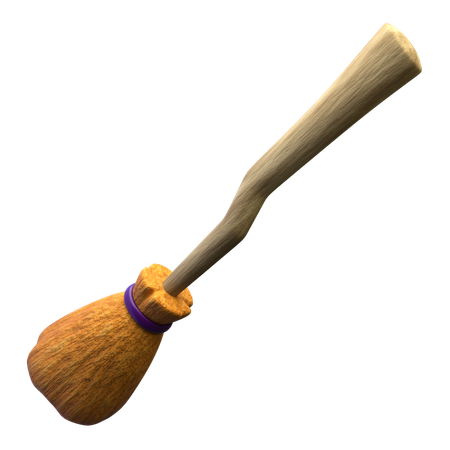 ハロウィンほうき  3D Icon