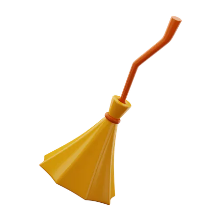 Halloween Broom  3D Icon