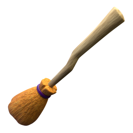 Halloween Broom  3D Icon